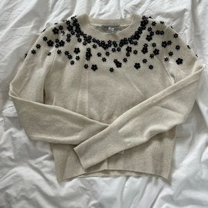 Excellent condition 360 cashmere sweater with bead detail